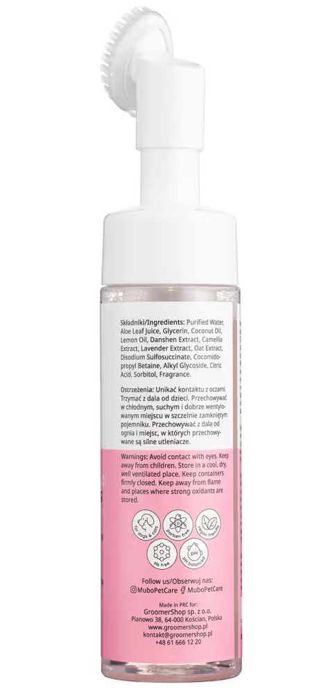 Mubo Pianka do mycia łapek bez spłukiwania Wisnia 200ml Mubo Pianka do mycia łapek bez spłukiwania Wisnia 200ml