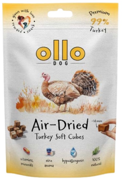 Ollo Air Dried Turkey Soft Cubes Kosteczki z indyka 80g