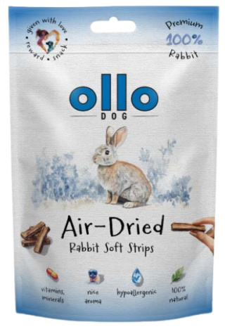 Ollo Air Dried Rabbit Strips Paski z królika 80g