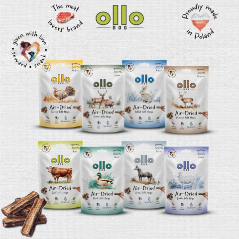 Ollo Air Dried Lamb Strips Paski z jagnięciny 80g Ollo Air Dried Lamb Strips Paski z jagnięciny 80g