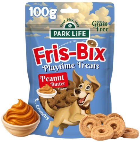 Park Life Fris Bix Frisbee Shaped Biscuits Ciasteczka z masłem orzechowym 100g