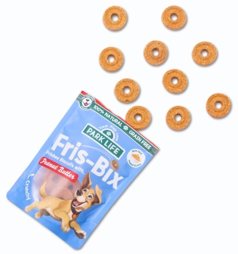 Park Life Fris Bix Frisbee Shaped Biscuits Ciasteczka z masłem orzechowym 100g
