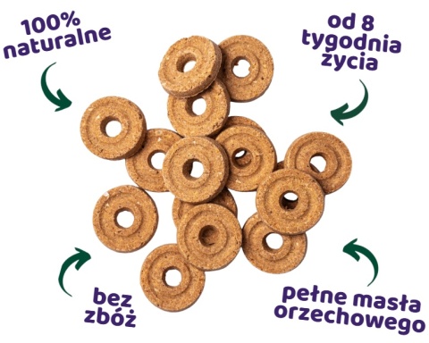 Park Life Fris Bix Frisbee Shaped Biscuits Ciasteczka z masłem orzechowym 100g