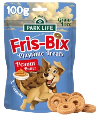 Park Life Fris Bix Frisbee Shaped Biscuits Ciasteczka z masłem orzechowym 100g