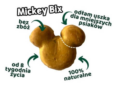 Park Life Mickey Bix Ciasteczka dla psa z masłem orzechowym 100g