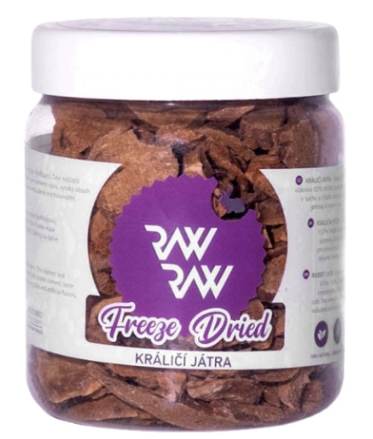 Raw Raw Liofilizowana wątroba królicza 80g