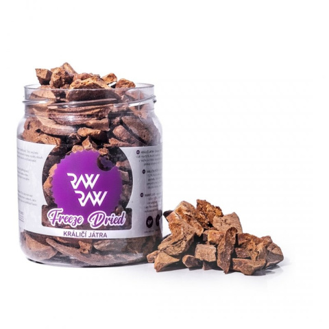 Raw Raw Liofilizowana wątroba królicza 80g Raw Raw Liofilizowana wątroba królicza 80g