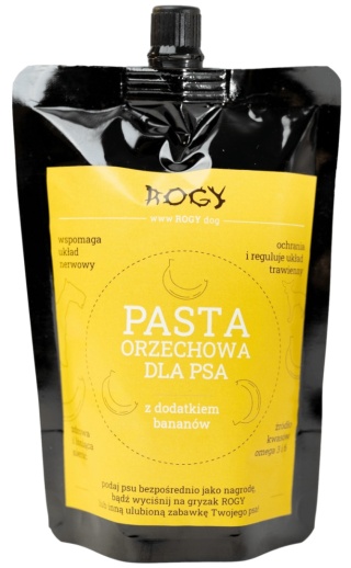 Rogy Pasta orzechowa z bananami 300g