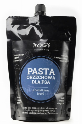 Rogy Pasta orzechowa z jagodami 300g
