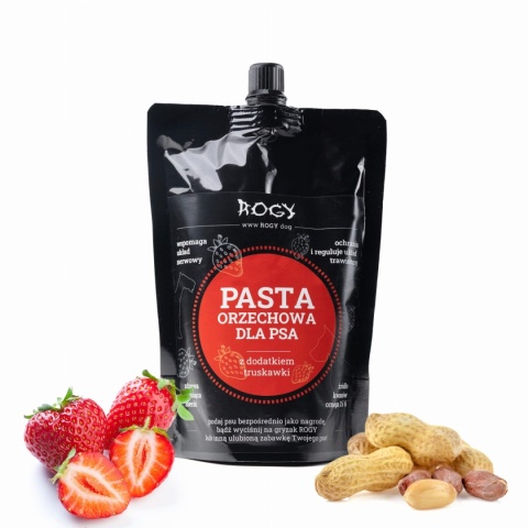 Rogy Pasta orzechowa z truskawkami 300g