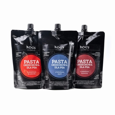 Rogy Pasta orzechowa z truskawkami 300g