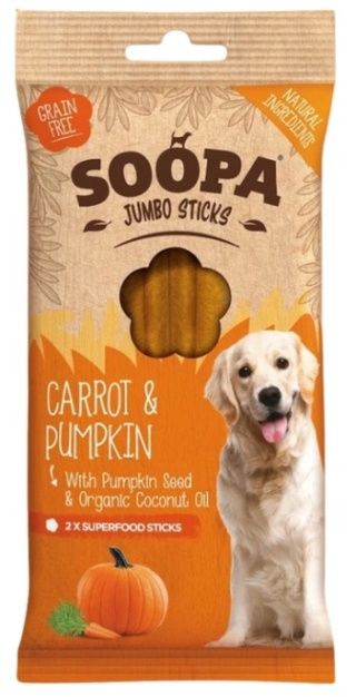 Soopa Dental Stick Jumbo Marchewka i Dynia 170g