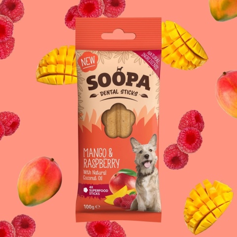 Soopa Dental Stick Mango i maliny 100g