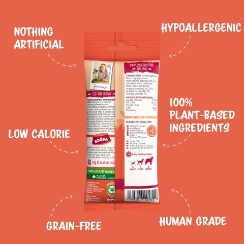 Soopa Dental Stick Mango i maliny 100g