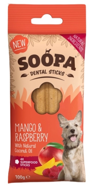 Soopa Dental Stick Mango i maliny 100g