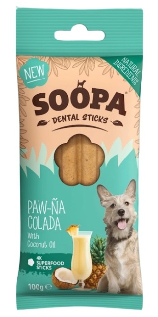 Soopa Dental Stick Paw-Na Colada Kokos i ananas 100g
