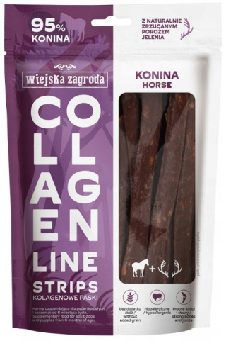 Wiejska Zagroda Kolagenowe paski Konina 100g