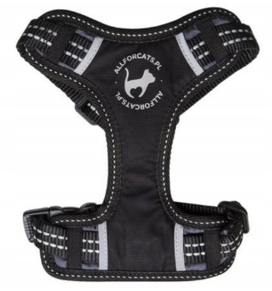 Allfordogs Szelki sportowe z podszyciem siateczkowym, czarne