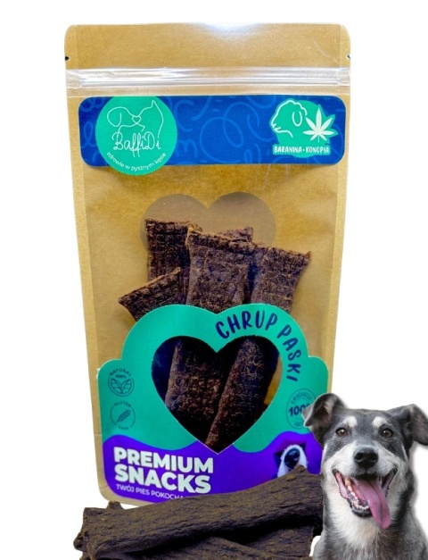Baffidi ChrupPaski Baranina z konopiami 100g
