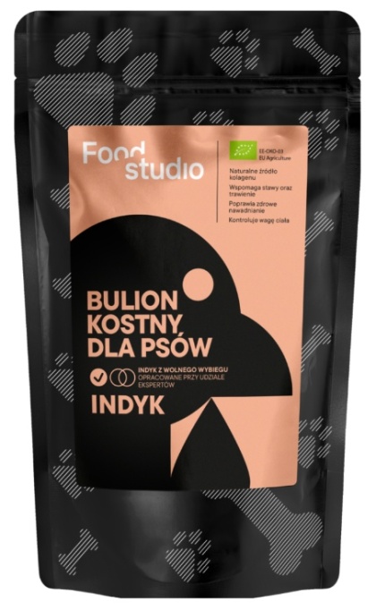 Bulion kostny dla psów Food Studio Indyk 230ml