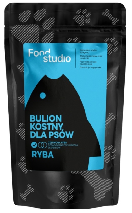 Bulion kostny dla psów Food Studio Ryba 230ml