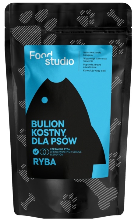 Bulion kostny dla psów Food Studio Ryba 230ml