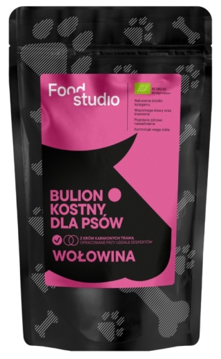 Bulion kostny dla psów Food Studio Wołowina 230ml