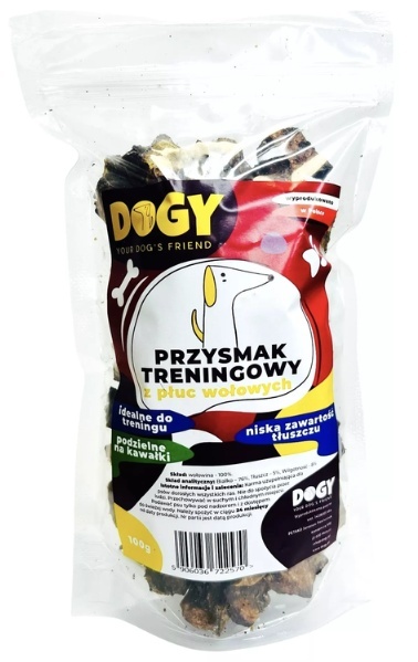 Dogy Przysmak treningowy z płuc wołowych 100g