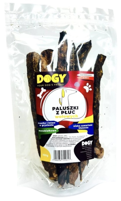 Dogy Paluszki z płuc wołowych 100g