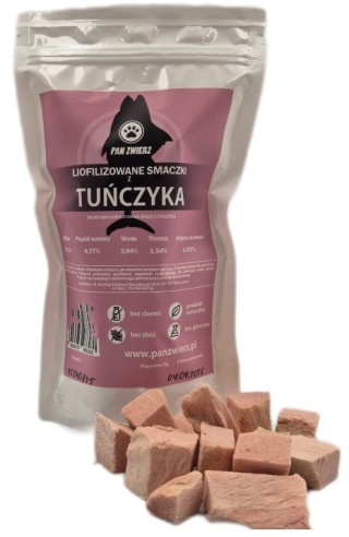 Liofilizowane smaczki dla psa Pan Zwierz Tuńczyk 70g