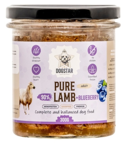 Mokra karma dla psów Dogstar Jagnięcina 300g