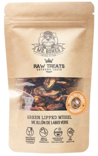 Mr Bones Raw Treats Małże nowozelandzkie 45g