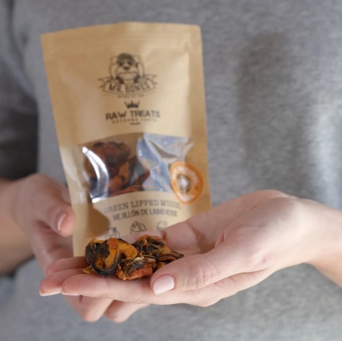 Mr Bones Raw Treats Małże nowozelandzkie 45g