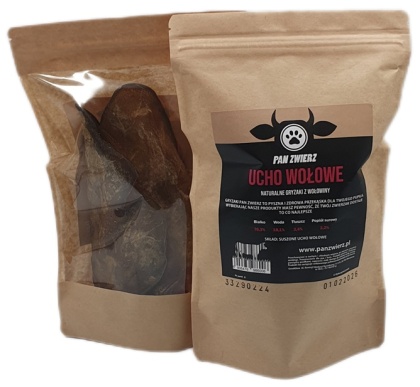 Pan Zwierz Uszy wołowe 2szt