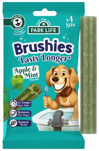 Park Life Brushies Apple & Mint Pałeczki entystyczne z miętą i jabłkiem 80g