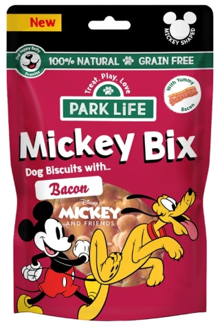 Park Life Mickey Bix Ciasteczka dla psa z bekonem 100g