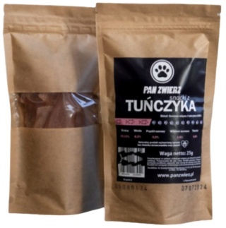 Suszone smaczki dla psa Pan Zwierz Tuńczyk 25g
