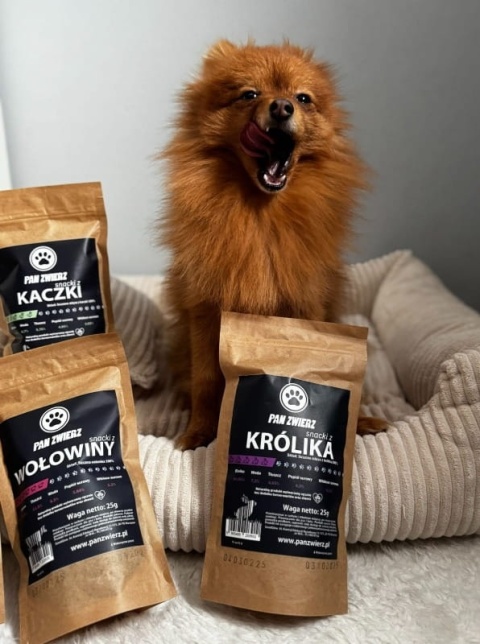 Suszone smaczki dla psa Pan Zwierz Królik 25g