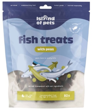 Trenerki dla psa Island of Pets z groszkiem 80g