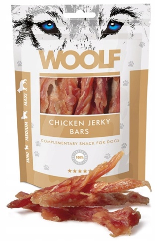 Woolf Chicken Bars Smaczki z kurczaka dla psa 100g