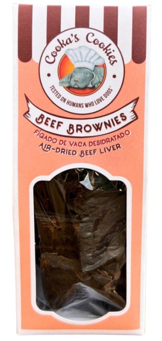 Cooka's Cookies Beef Brownies Przysmaki z wątroby wołowej 95g