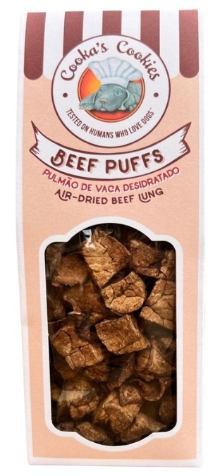 Cooka's Cookies Beef Puffs Przysmaki z płuc wołowych 80g