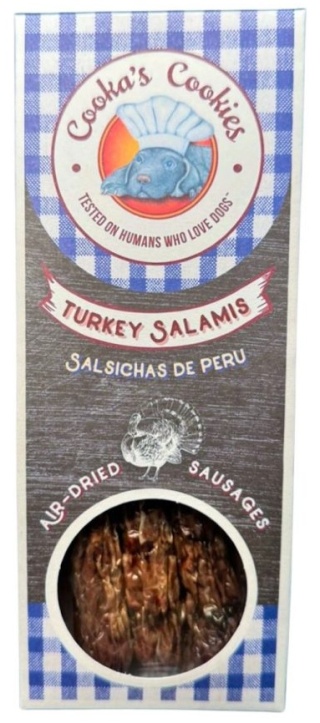 Cooka's Cookies Turkey Salamis Kiełbaski z indyka 80g