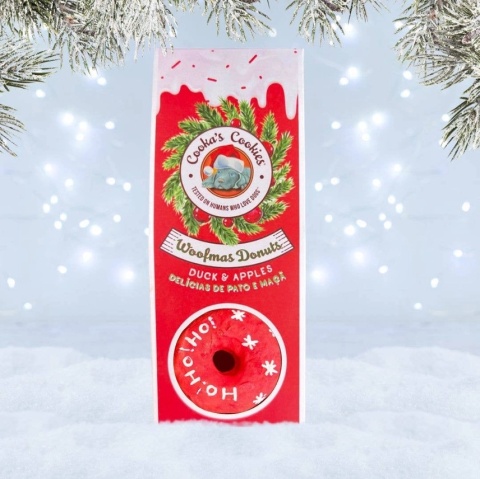 Cooka's Cookies Woofmas Donuts Przysmak z indykiem i kaczką