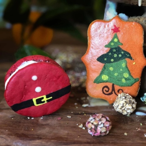 Cooka's Cookies Santa Belly Macarons Świąteczne ciasteczka