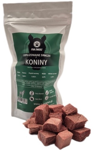 Liofilizowane smaczki dla psa Pan Zwierz Konina 70g