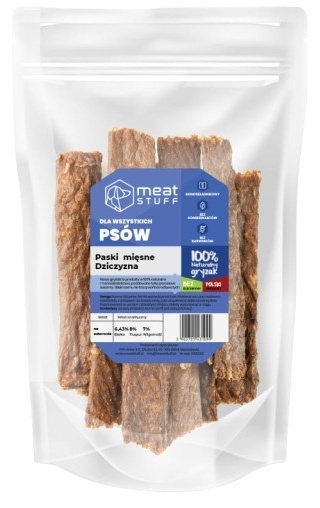 Meatstuff Paski mięsne Jeleń 100g