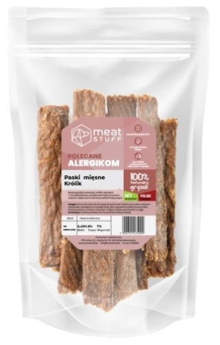 Meatstuff Paski mięsne Królik 100g