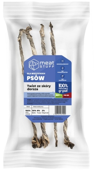 Meatstuff Twister ze skóry dorsza 100g