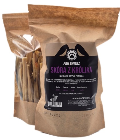 Pan Zwierz Skóra królika 350g